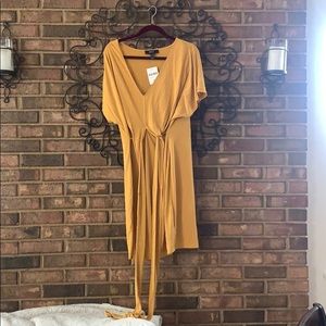 Golden rod tie dress